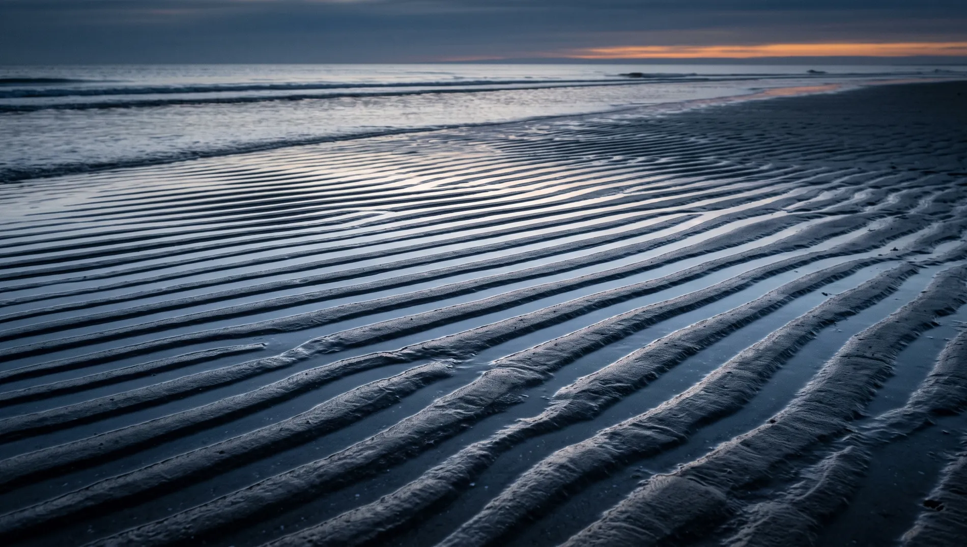 Coldwater: The tide, in the sand