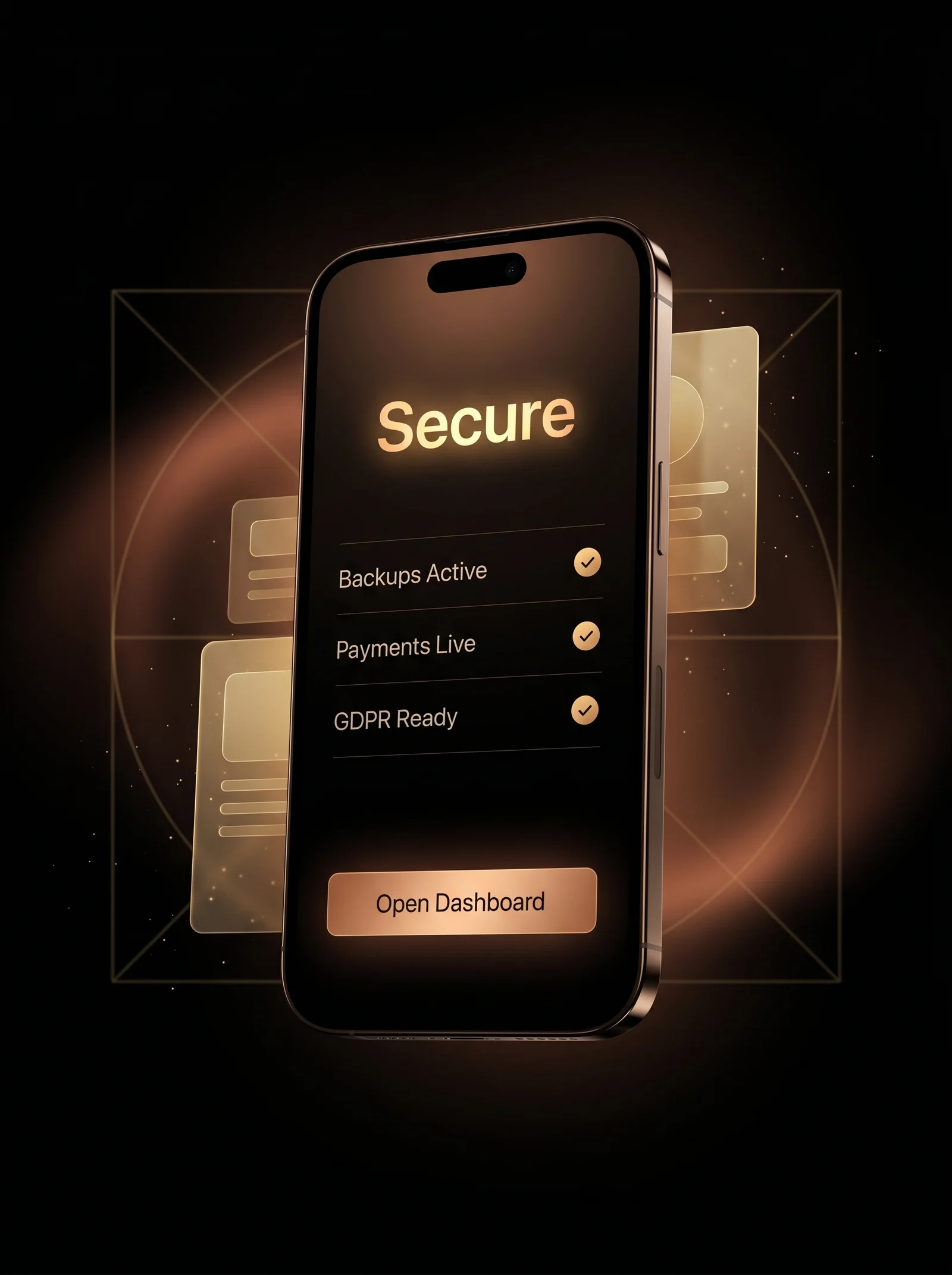The IT Smart Service Secure screen, shown cinematically
